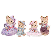 Striped Cat Family Elegant Ensemble