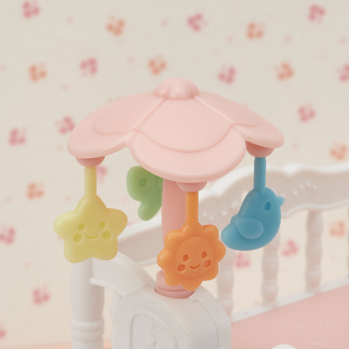 Crib with Mobile